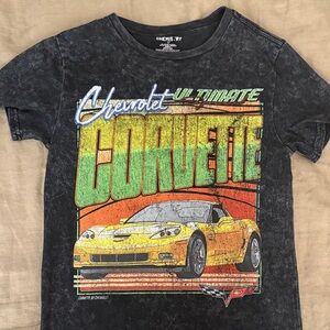 Chemistry Black Graphic Tee with Yellow and Green Accents